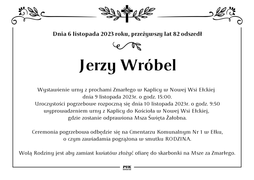 Jerzy Wróbel - nekrolog